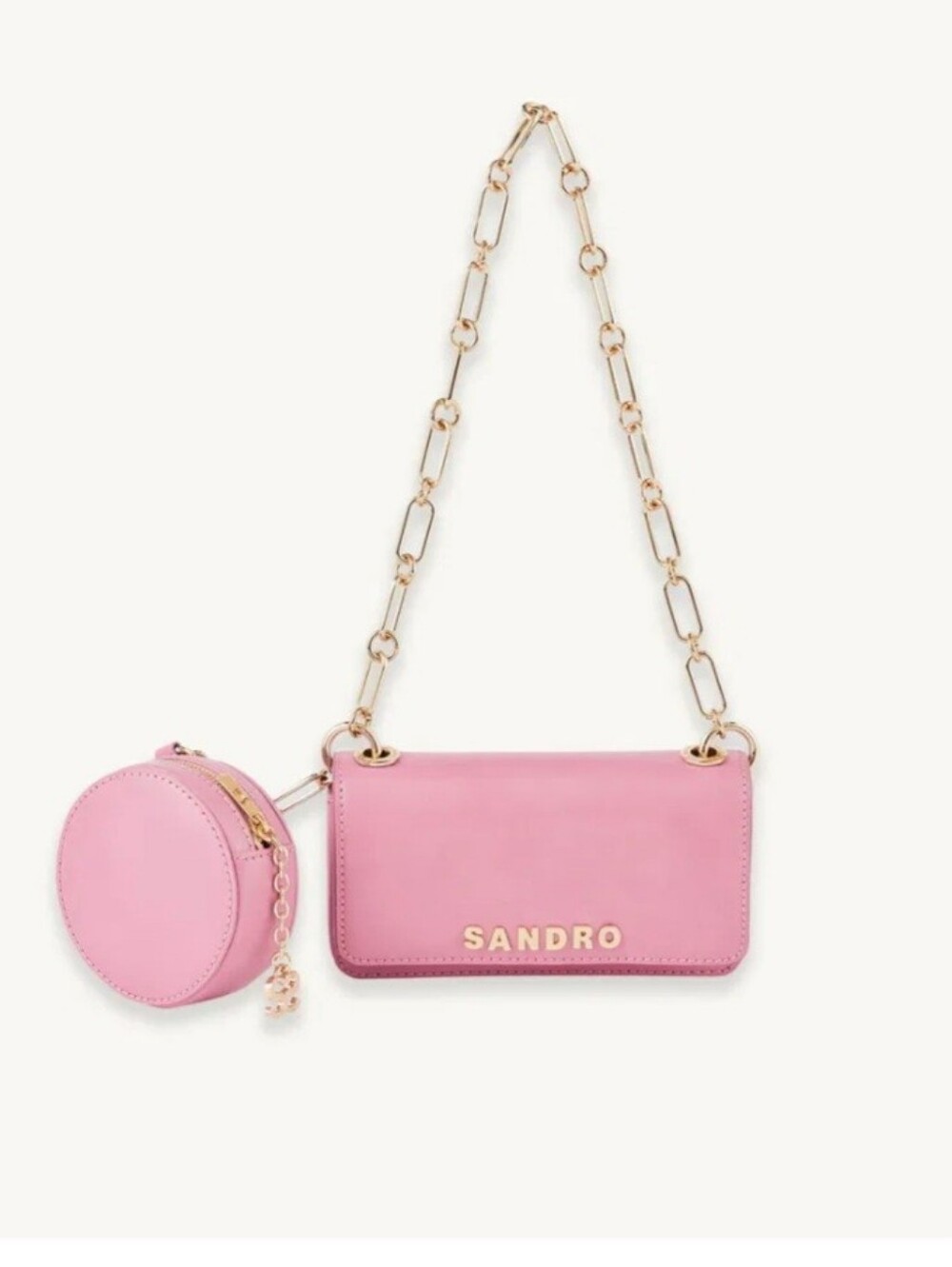 SANDRO Totemo Bag With Chain Strap